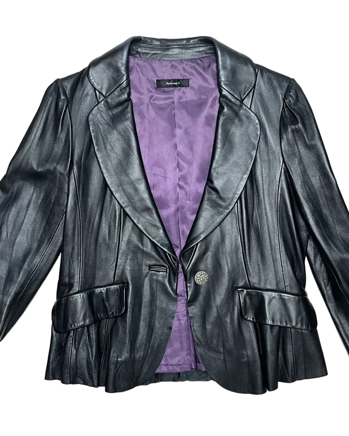 Single leather jacket 상품이미지2