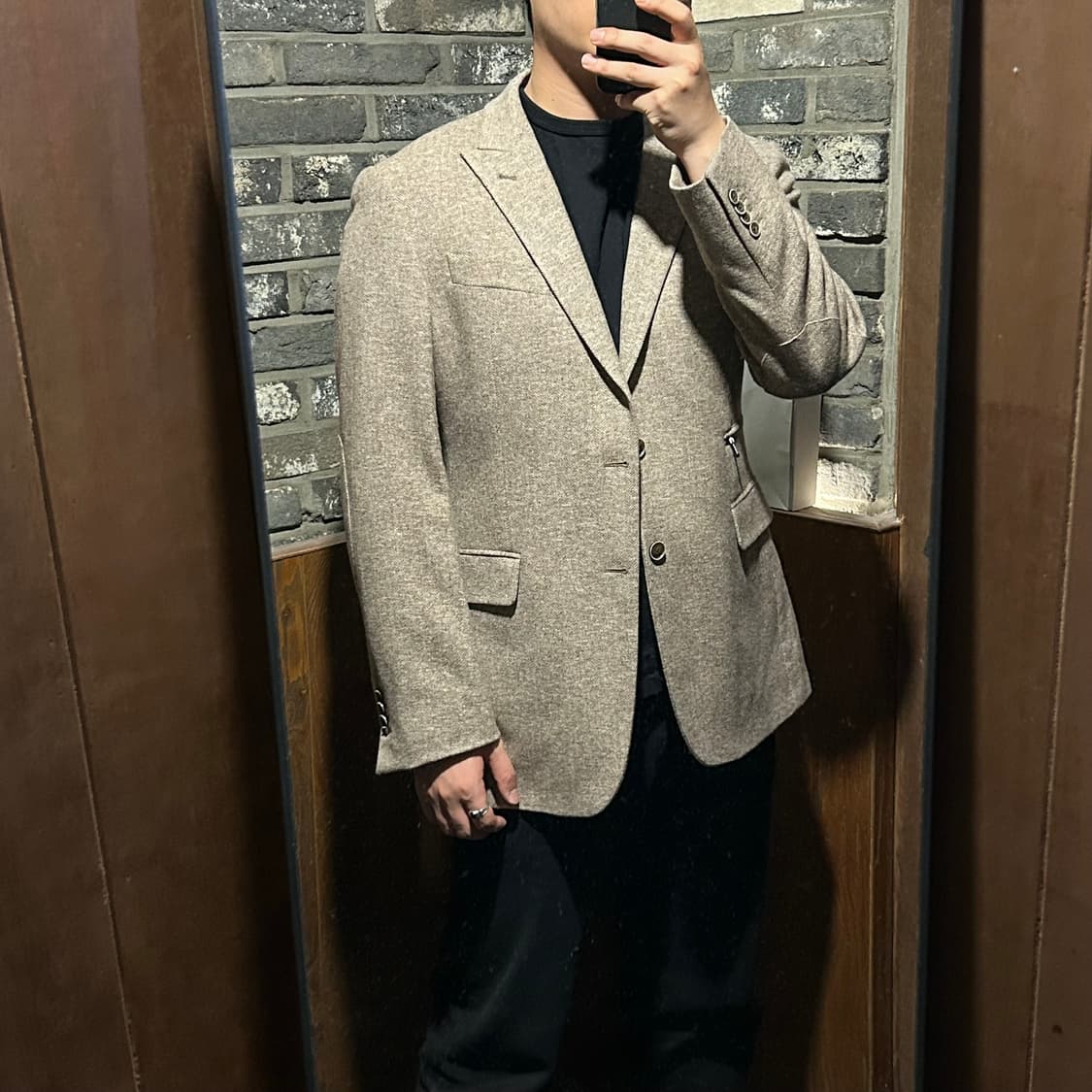 XL) 조셉 아부드 헤링본 블레이저 자켓 상품이미지9