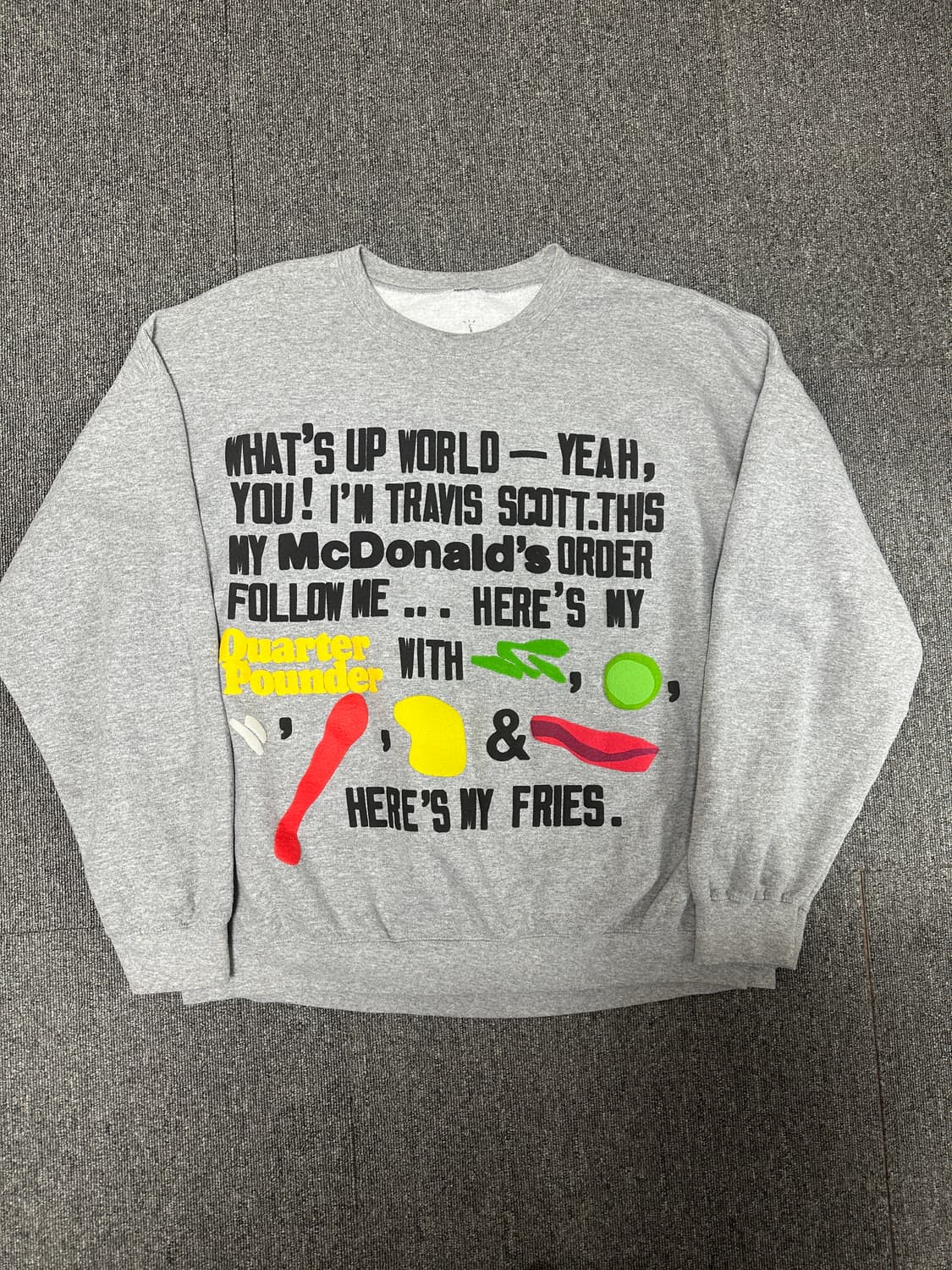 Cpfm 스캇x맥도날드 맨투맨 [XL] 상품이미지1