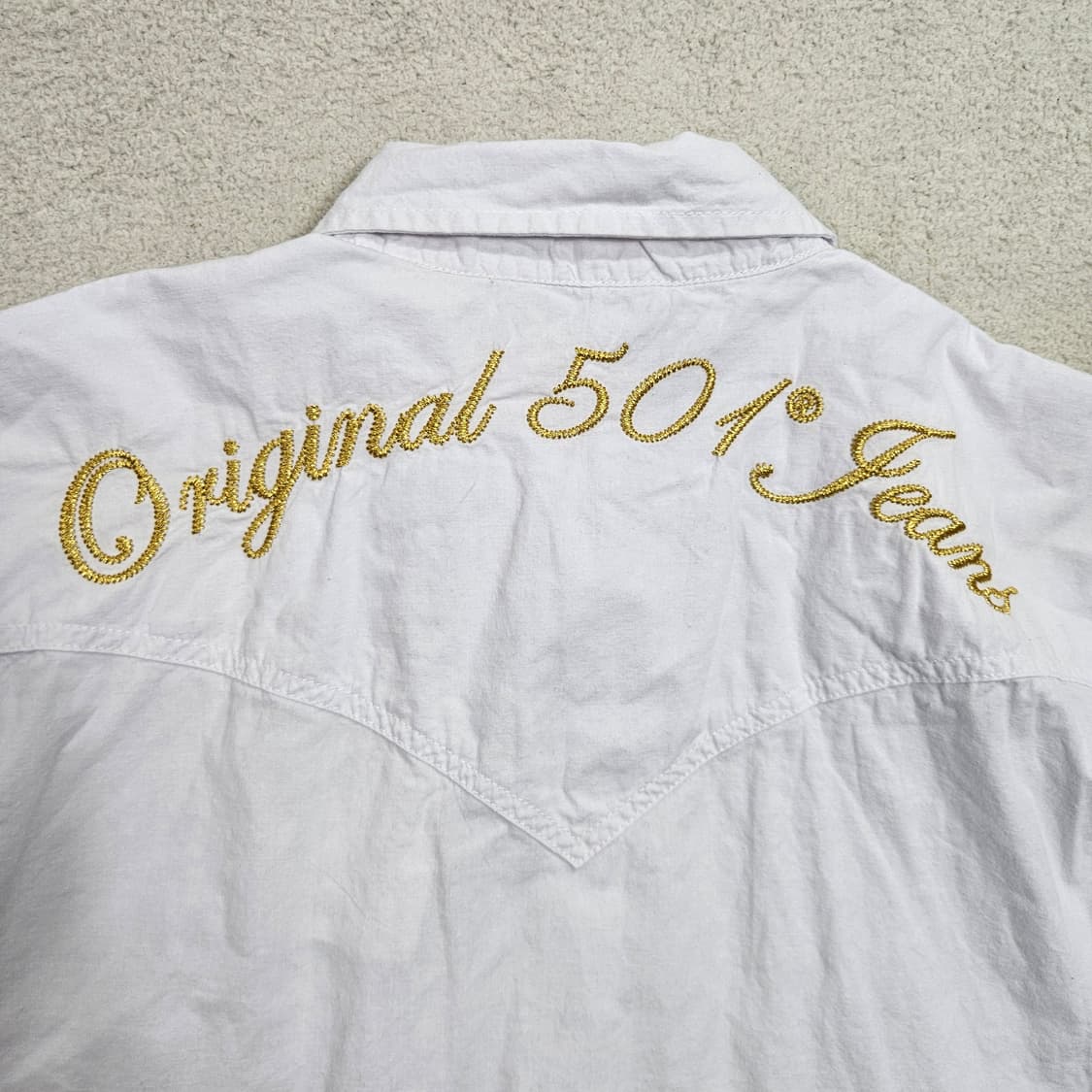 리바이스 웨스턴 셔츠 XL 화이트 새상품 상품이미지4