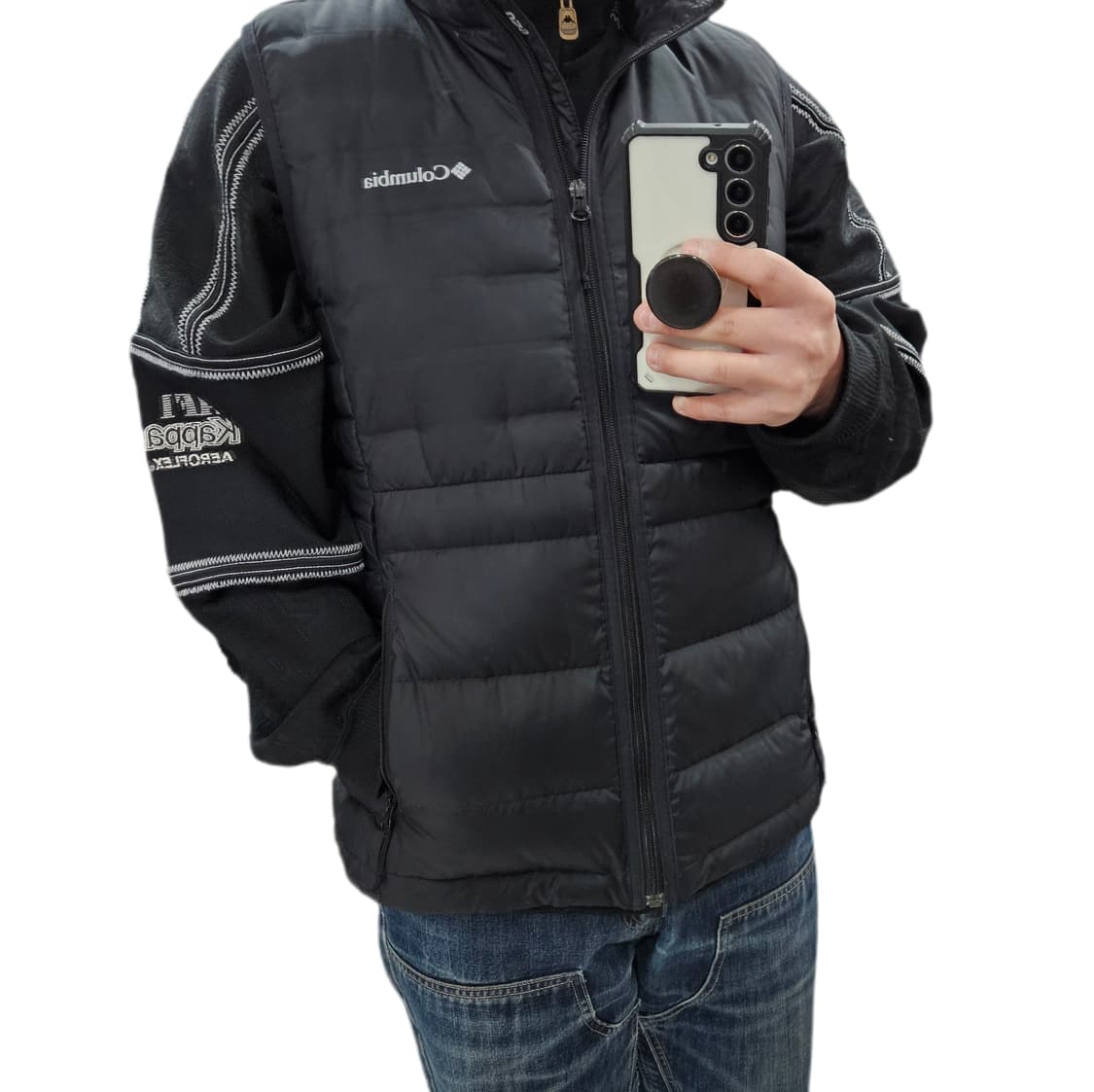 L 컬럼비아 덕다운 경량 패딩조끼 상품이미지1