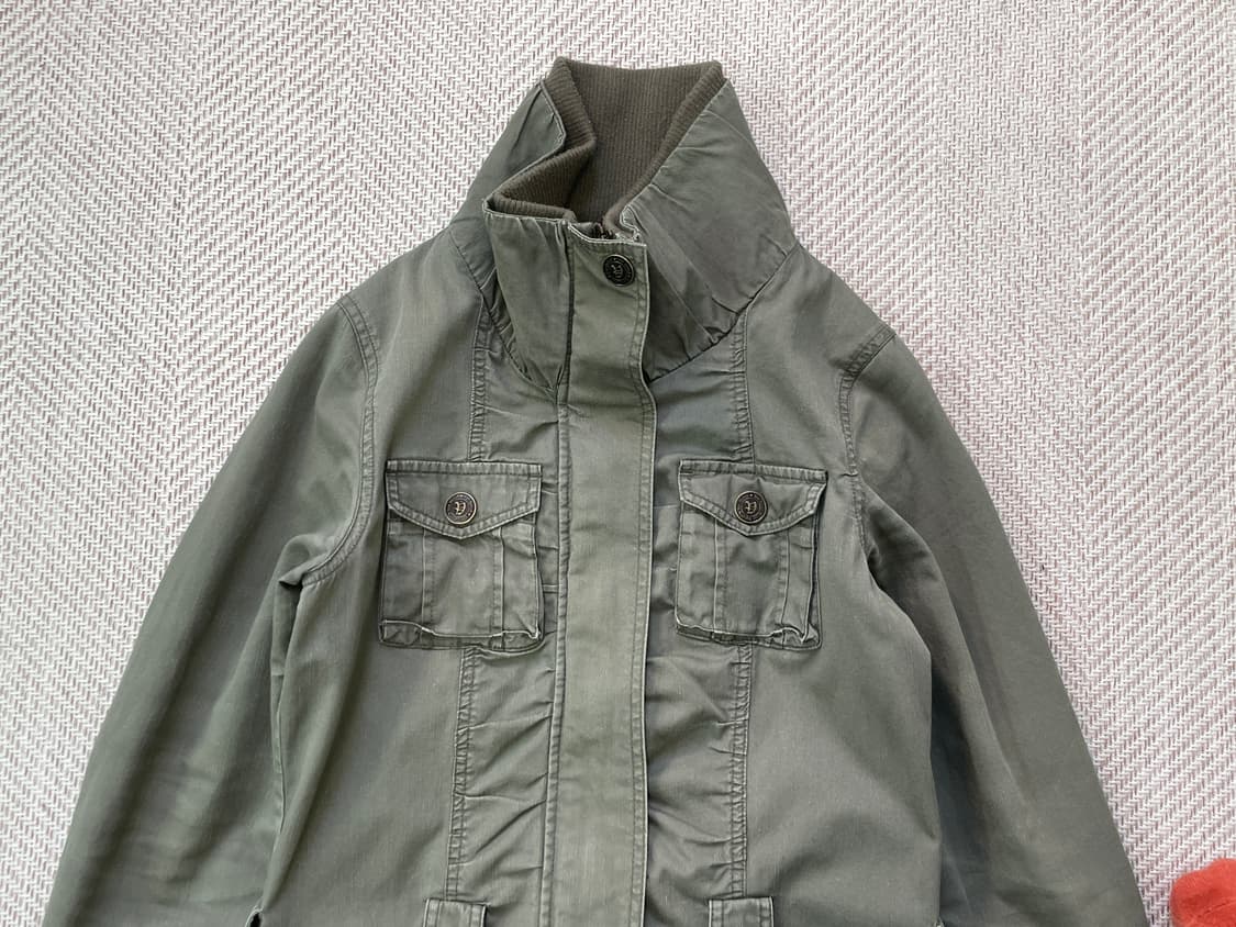 빈티지 밀리터리 셔링 벨티트 모즈파카 J03991 상품이미지6