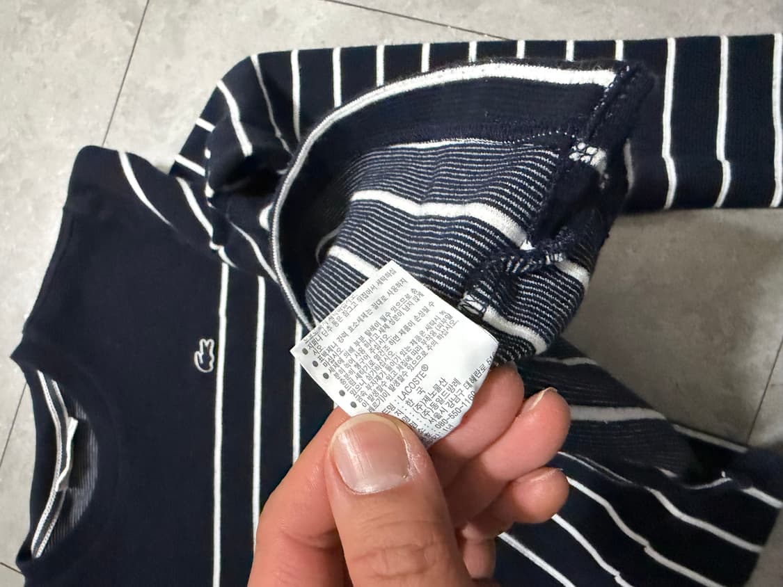 캘빈클라인 빈티지 코튼 스트라이프  롱슬리브 티셔츠95size   상품이미지7