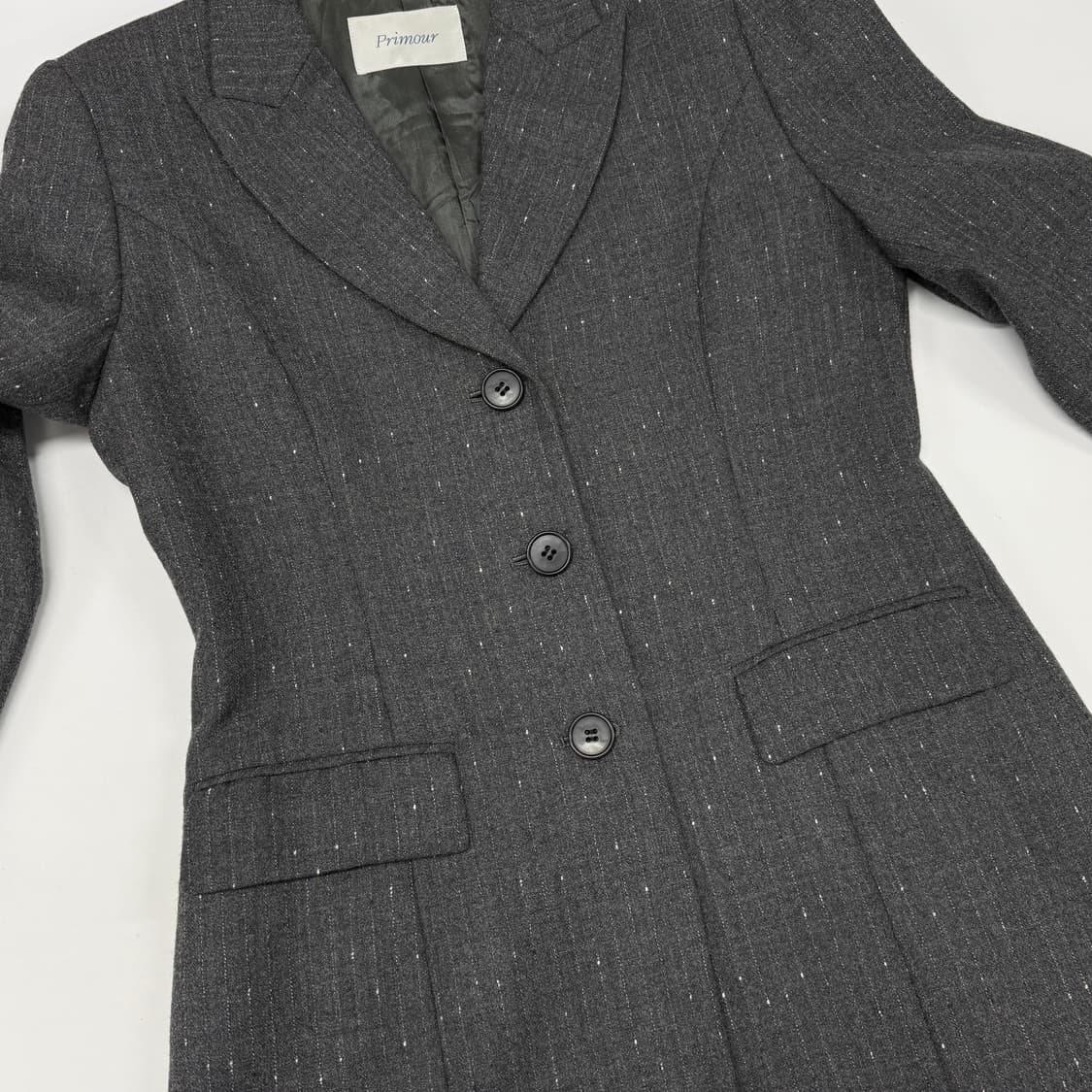 Peaked lapel wool jacket 상품이미지6