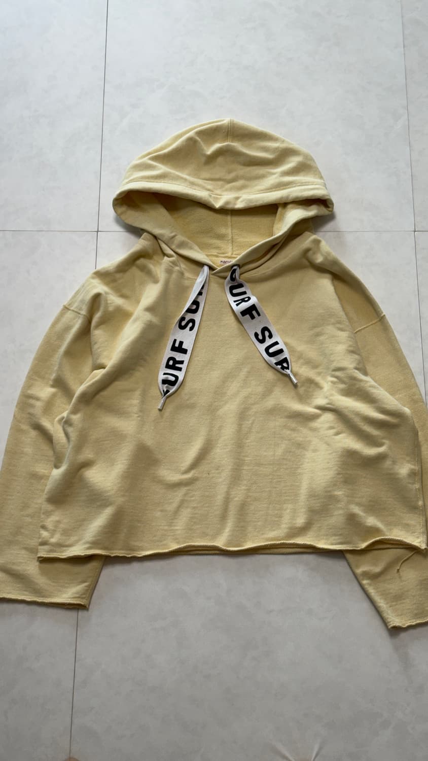 캐피탈 플리스 캣피쉬 서프 후드 스웻셔츠 옐로우 상품이미지1