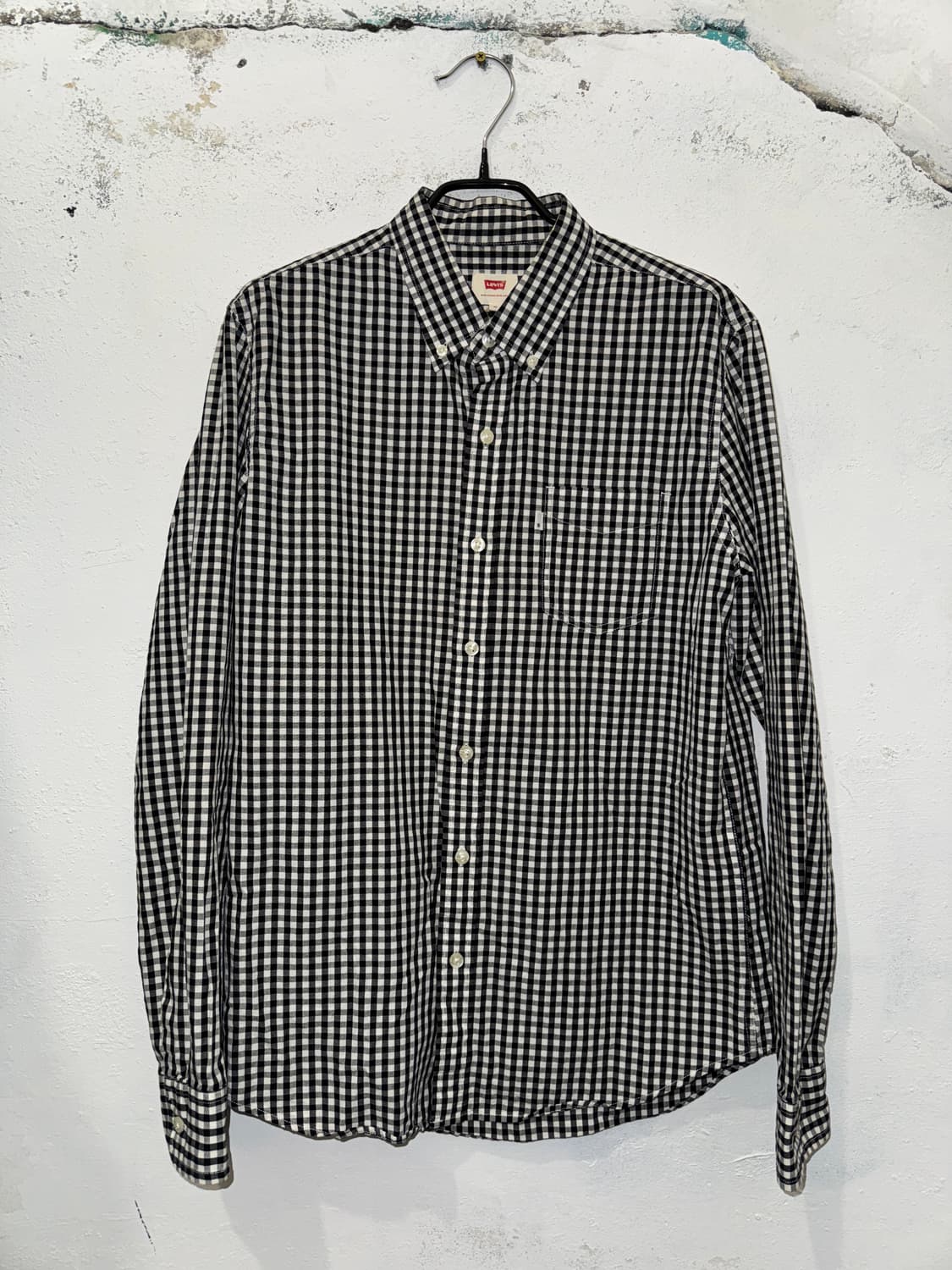 LEVIS 리바이스 블랙앤화이트 체크 셔츠 상품이미지3