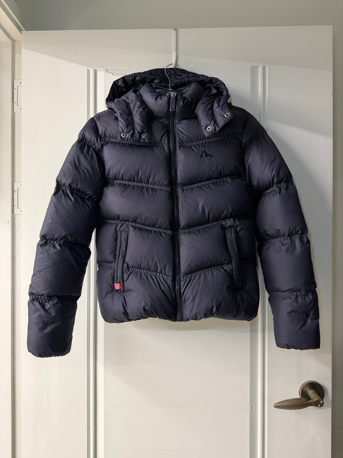 빈티지 에비수 네이비 구스다운 숏패딩  상품이미지5