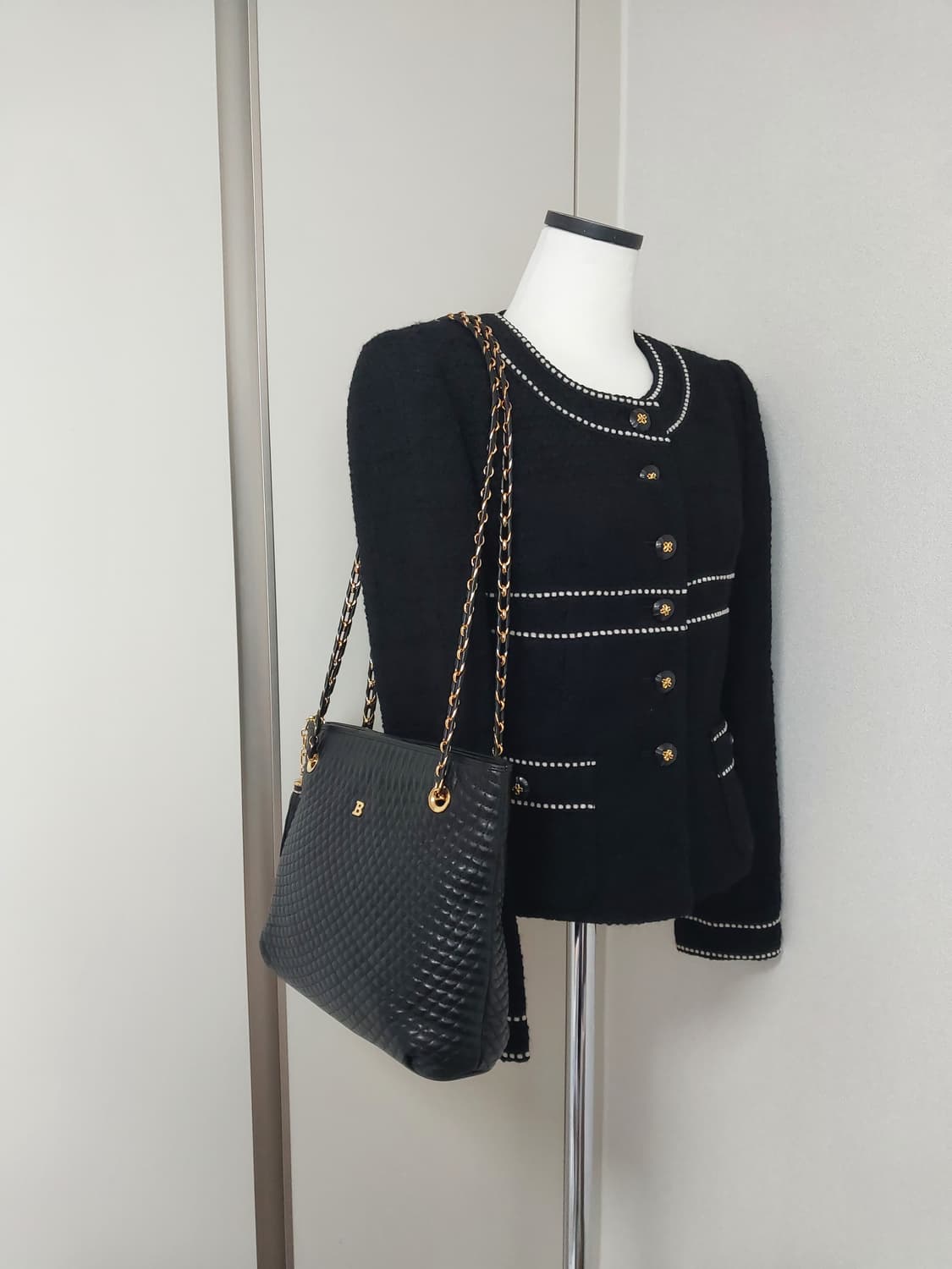 발리 빈티지 퀼팅 체인 숄더백 상품이미지3