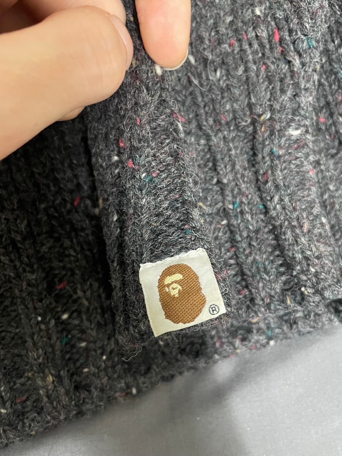 90s 베이프 OG 울 스웨터 상품이미지4