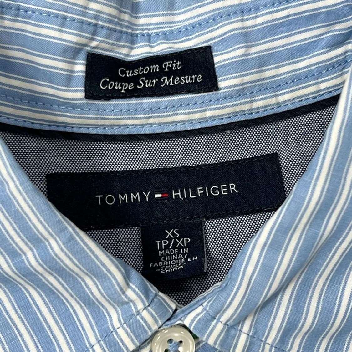 타미힐피거 커스텀핏 코튼 스트라이프 셔츠 v0677 상품이미지5