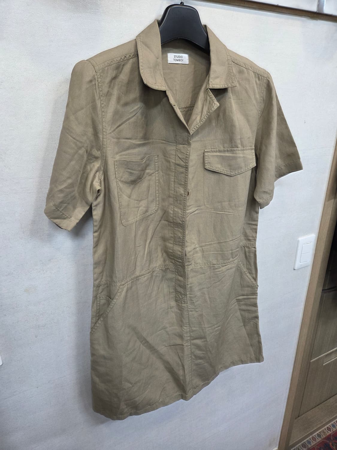 스튜디오 톰보이 린넨 원피스 셔츠반팔 프리  상품이미지7