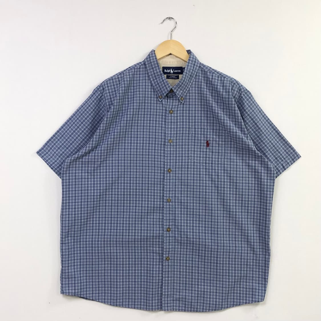 XL 폴로 체크 셔츠 상품이미지2