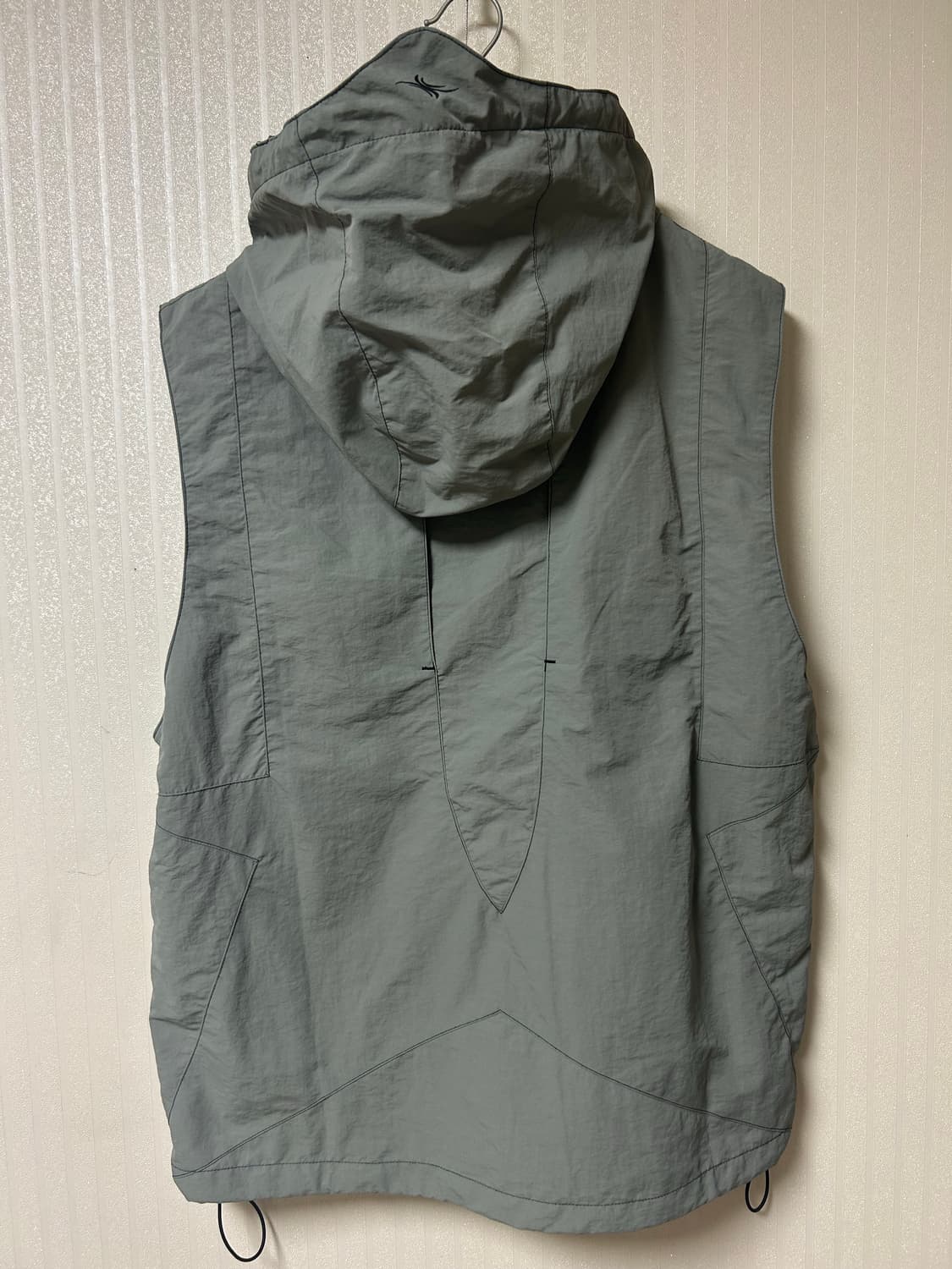 후드 나일론 베스트 집업 상품이미지2