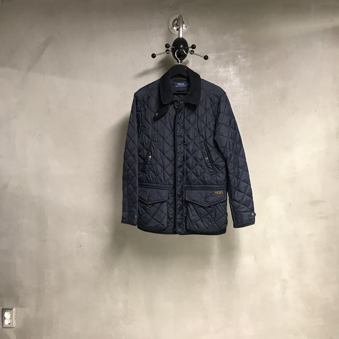 폴로 랄프로렌 퀄팅 자켓 네이비 S 상품이미지1