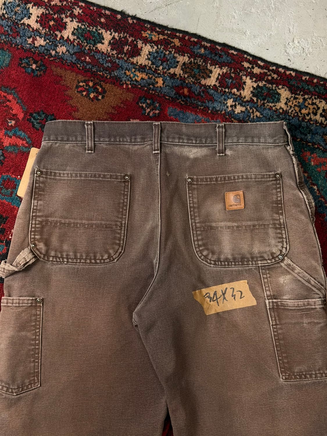 OG 칼하트 더블니 다크브라운 칼하트 B136 DKB 썩블니 상품이미지6