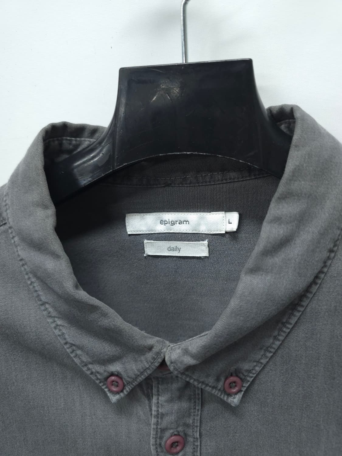 ​에피그램 피그먼트워싱 얇은면 셔츠 (100) 상품이미지4