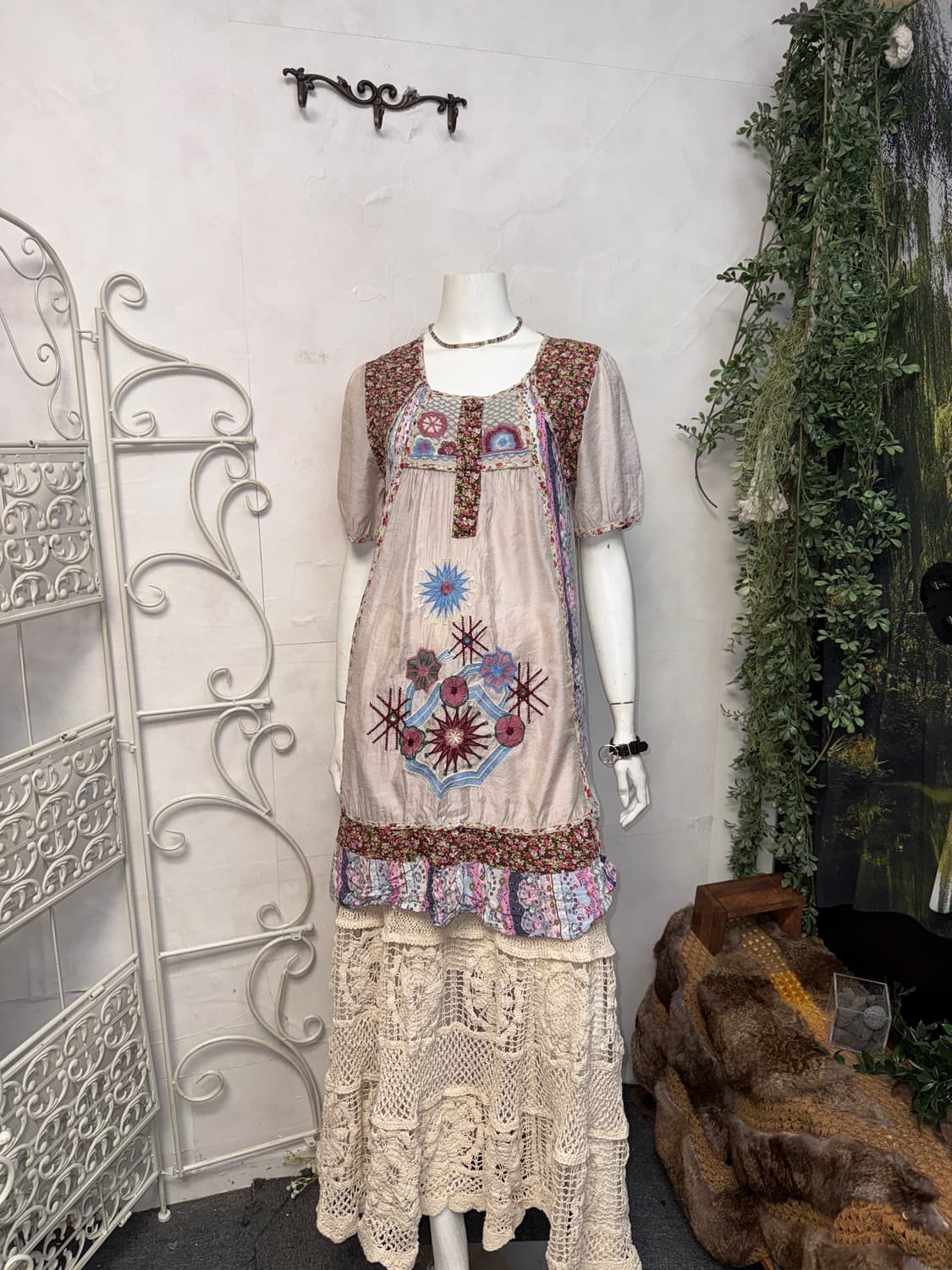 Indi pink bohemian floral half ops 상품이미지4