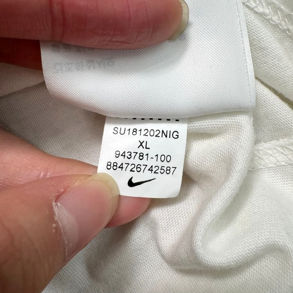 NIKE 레터링 반팔 티 화이트 XL 상품이미지5