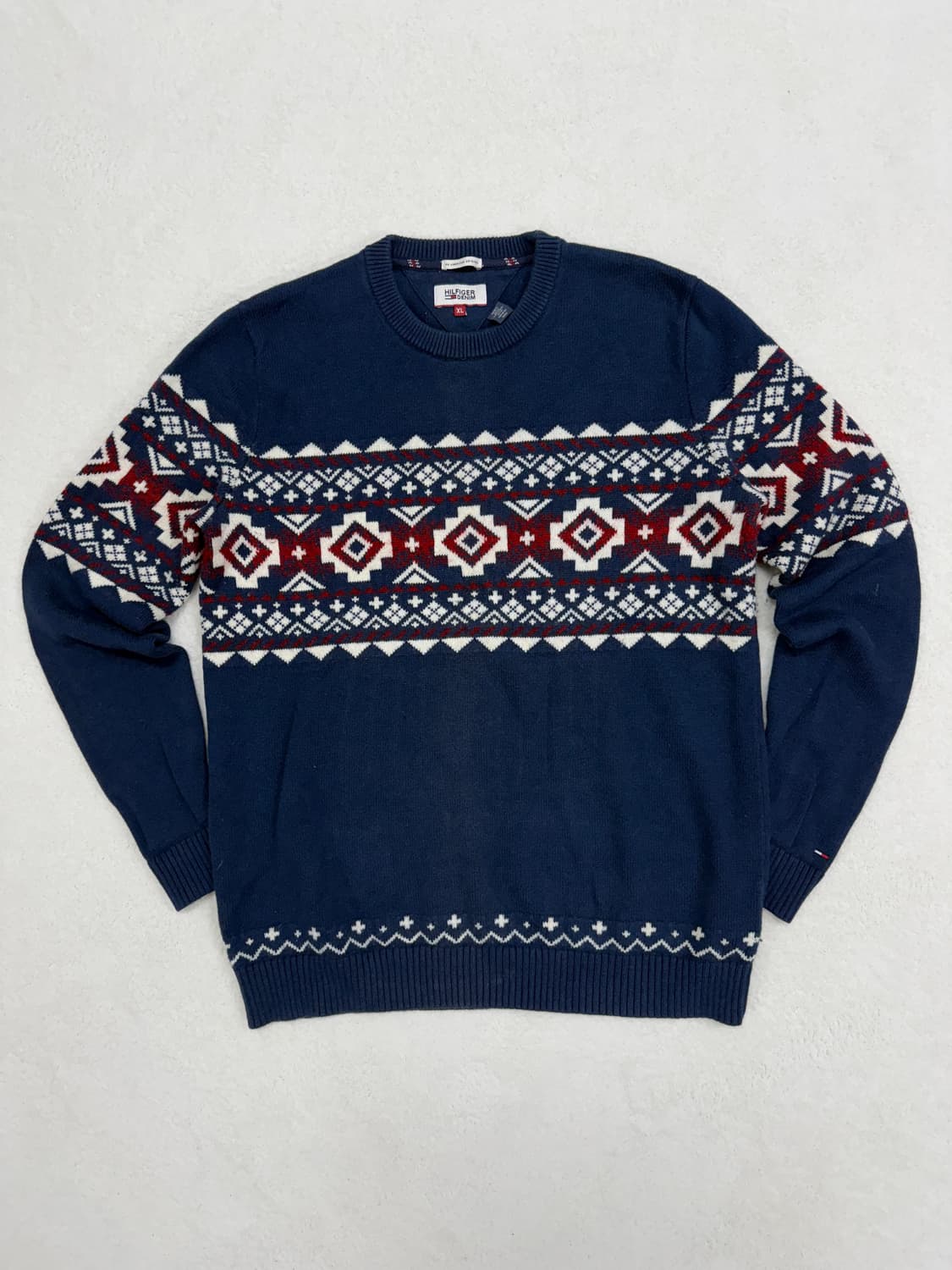 타미힐피거 패턴 니트 XL 상품이미지1