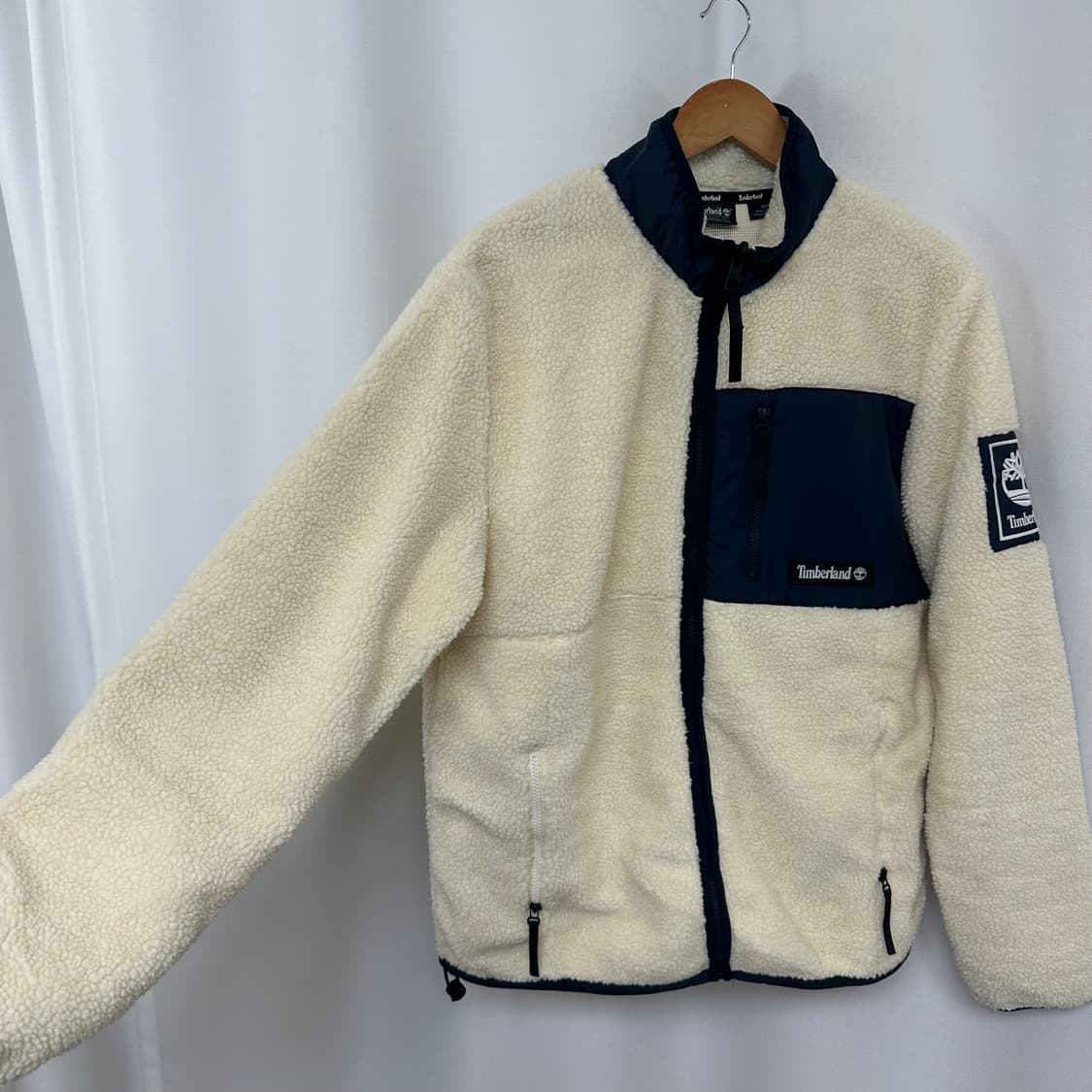 팀버랜드 남자 뽀글이 자켓 아이보리 M 상품이미지2