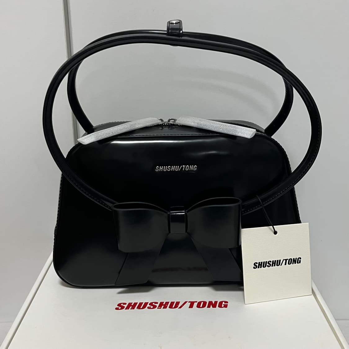 슈슈통 25fw 보우 레더 토트백/리본백 상품이미지1