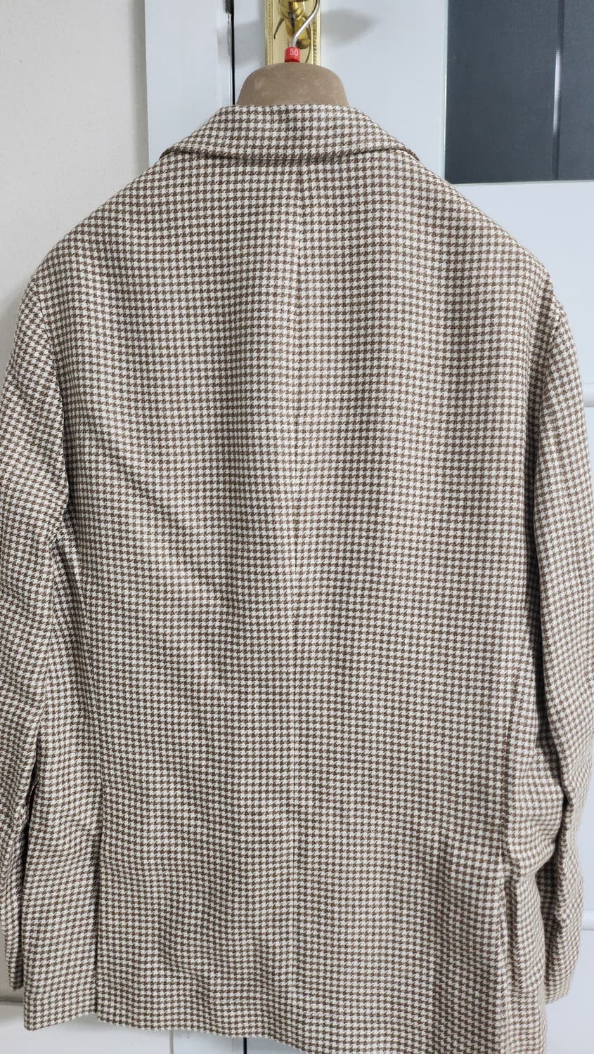 브루넬로 쿠치넬리 피크트 라펠 하운드 투스 싱글 자켓 상품이미지2