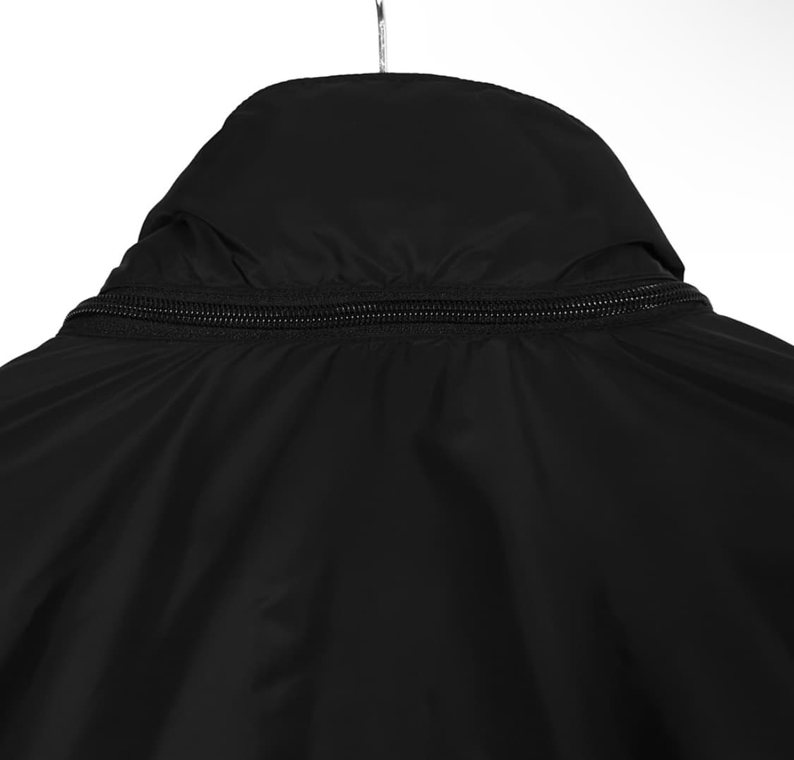 [XL] 프라다 남성 삼각로고 리나일론 반집업 하프 아노락 자켓 블랙 상품이미지8