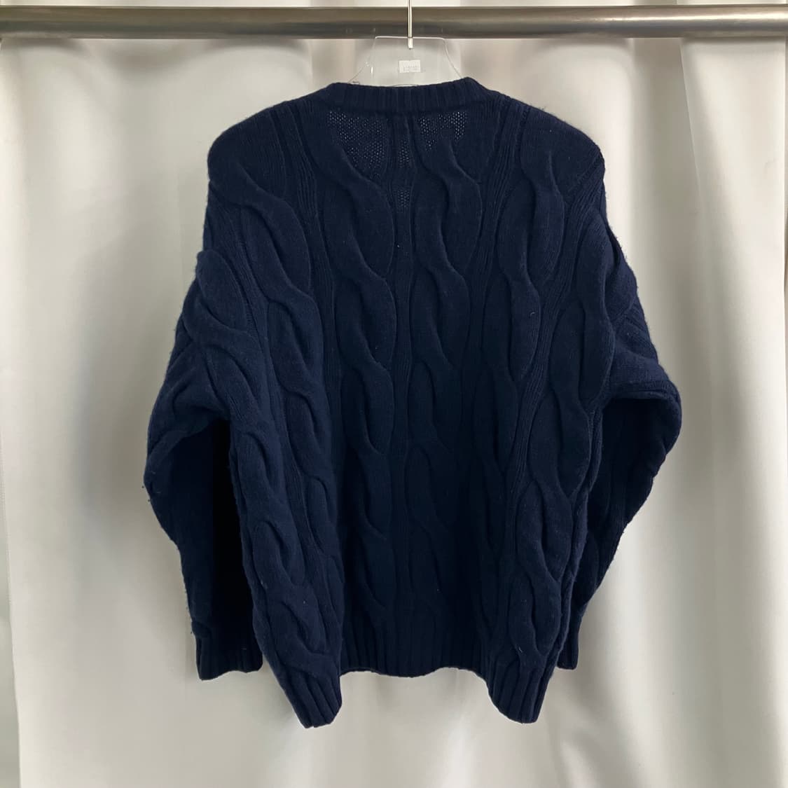 버버리 네이비 케이블 니트 가디건 M 상품이미지2