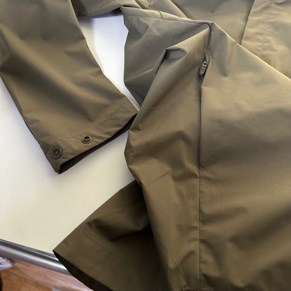 S-M 95 도이터 카키 등산 후디 레인바람막이 자켓 상품이미지5