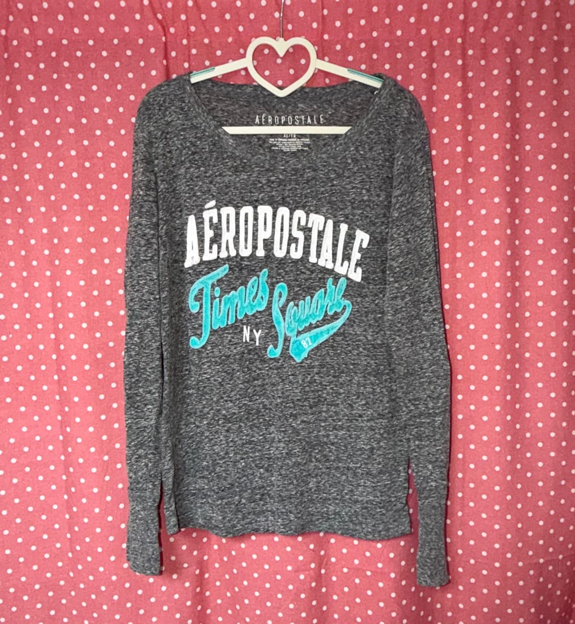 [Aeropostale] 에어로포스텔 타임스퀘어 뉴욕 그래픽 긴팔 티셔츠 상품이미지1