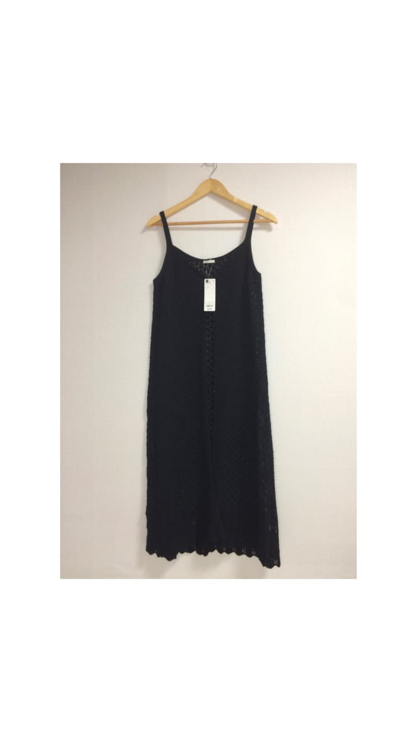 gu 지유 뜨개 나시 레이어드 롱 원피스 상품이미지1