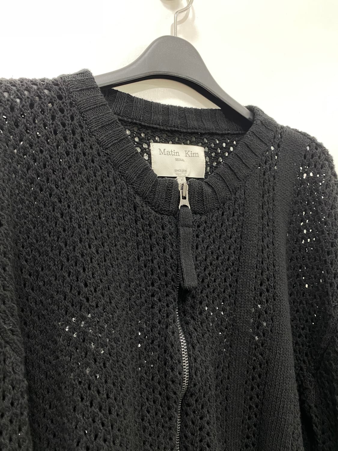 마뗑킴 백로고 니트집업 F 상품이미지2