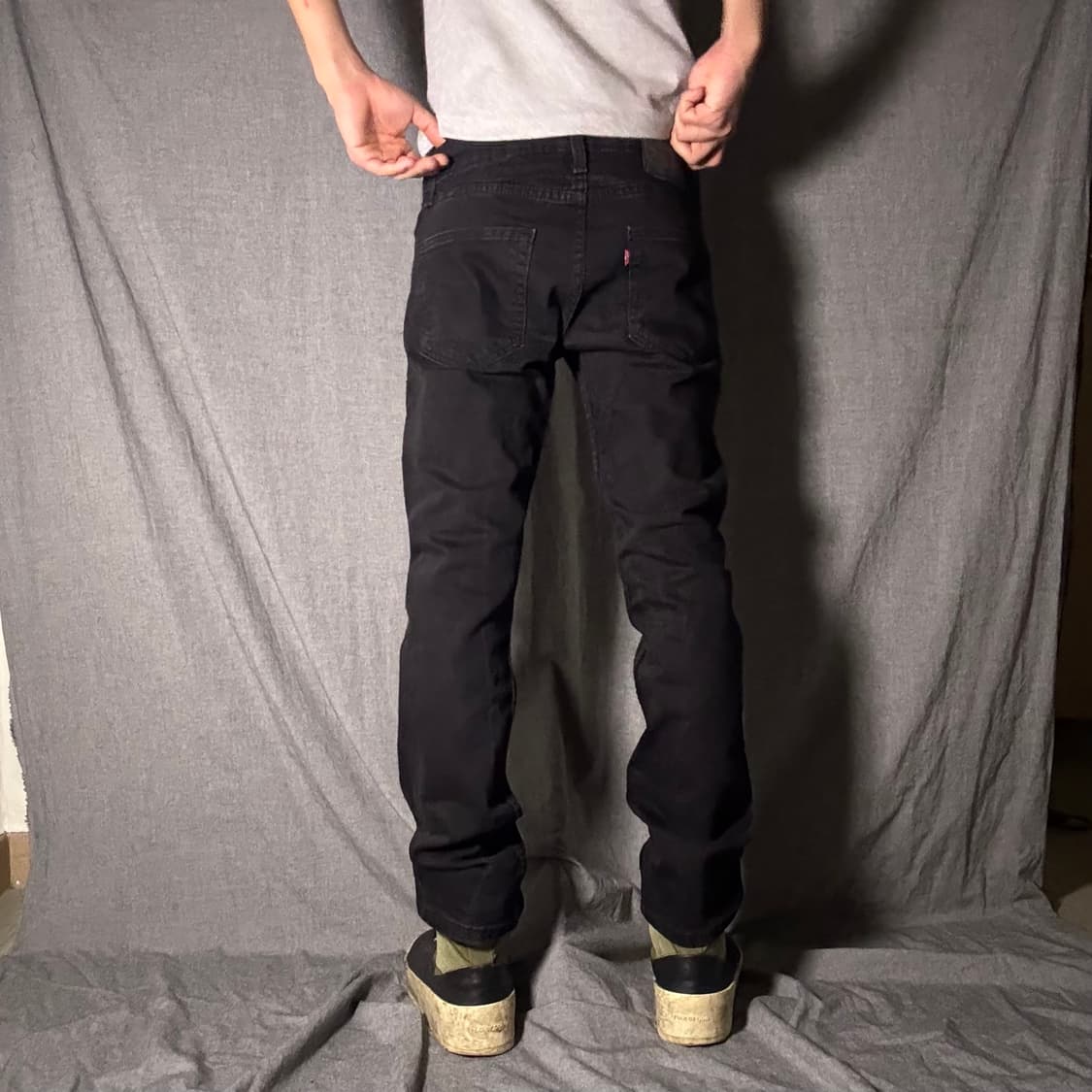 리바이스 502 블랙진 슬림핏 상품이미지3