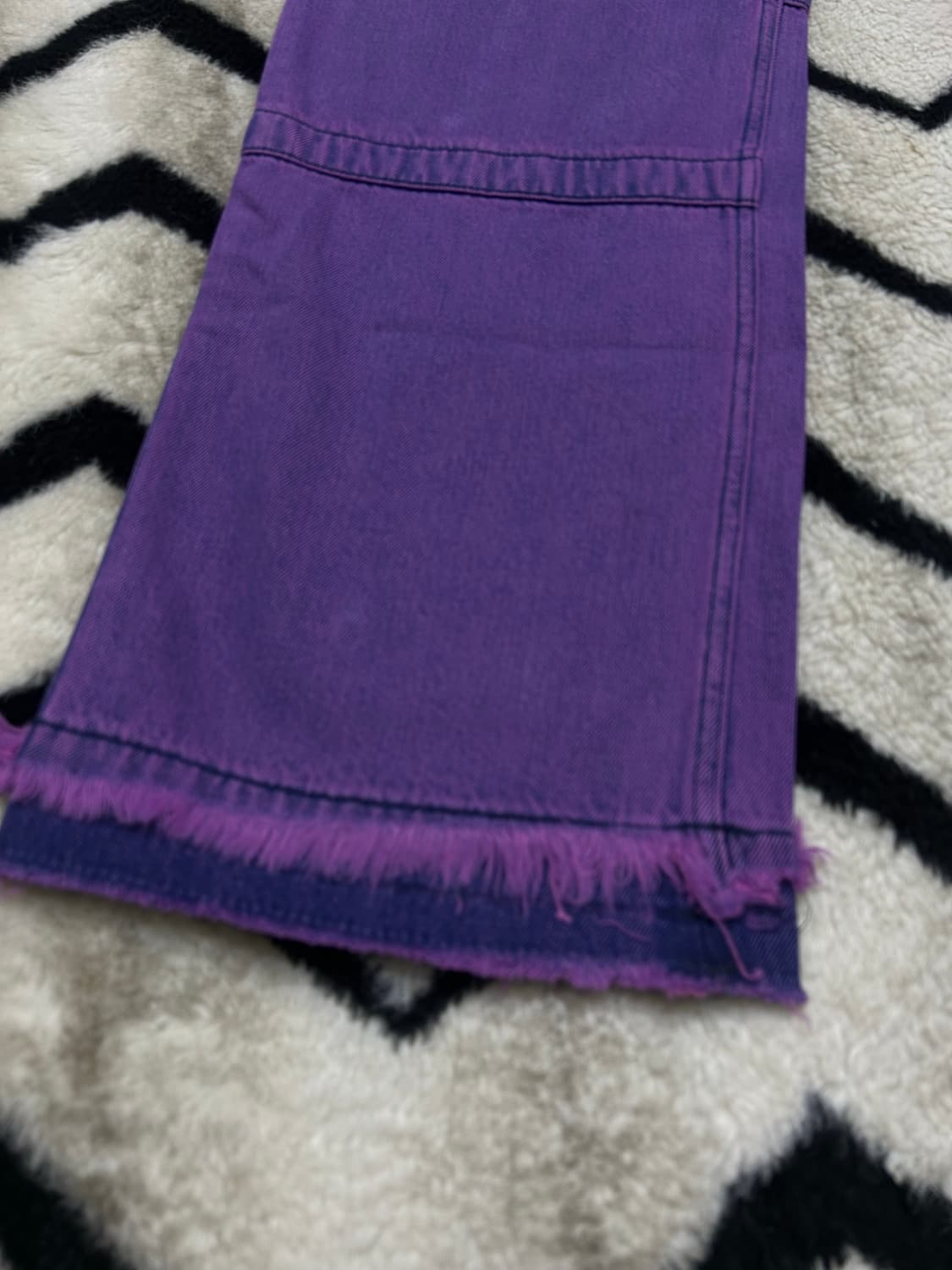 [S]Theilma 더일마 와이드 데님팬츠/퍼플 상품이미지4