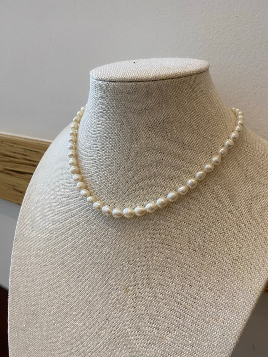 일본수입 못난이 진주 담수 진주 목걸이 상품이미지1