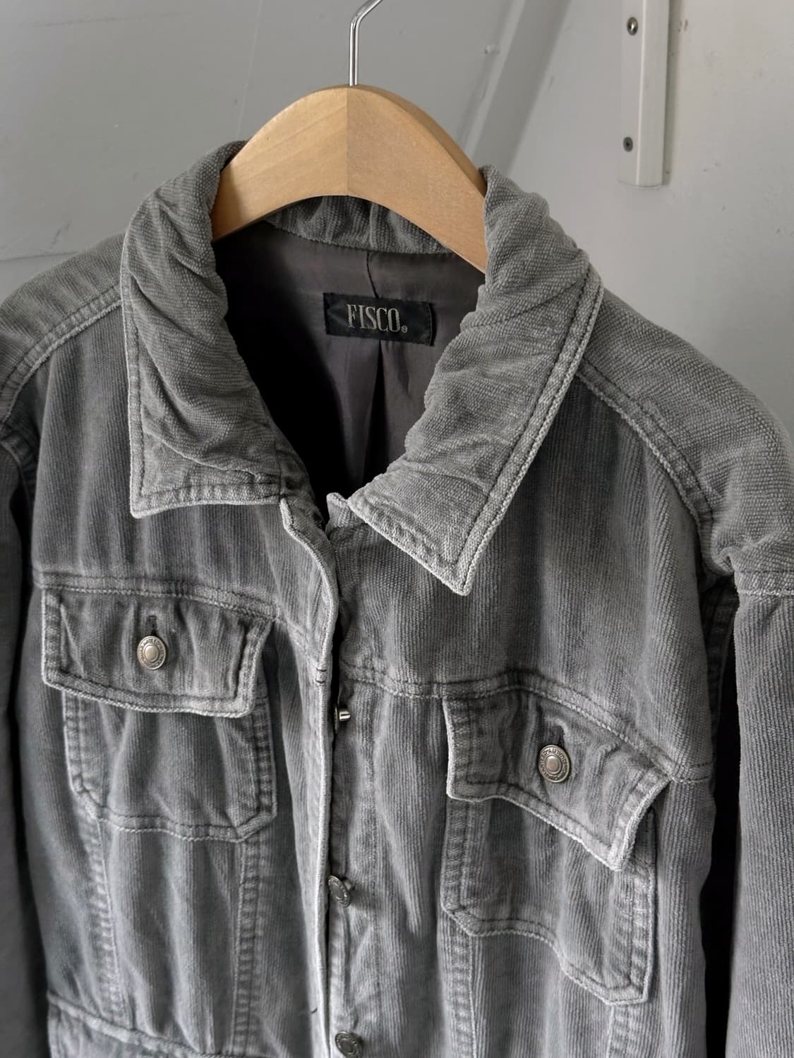 Design cord 2way collar loose blouson 상품이미지6