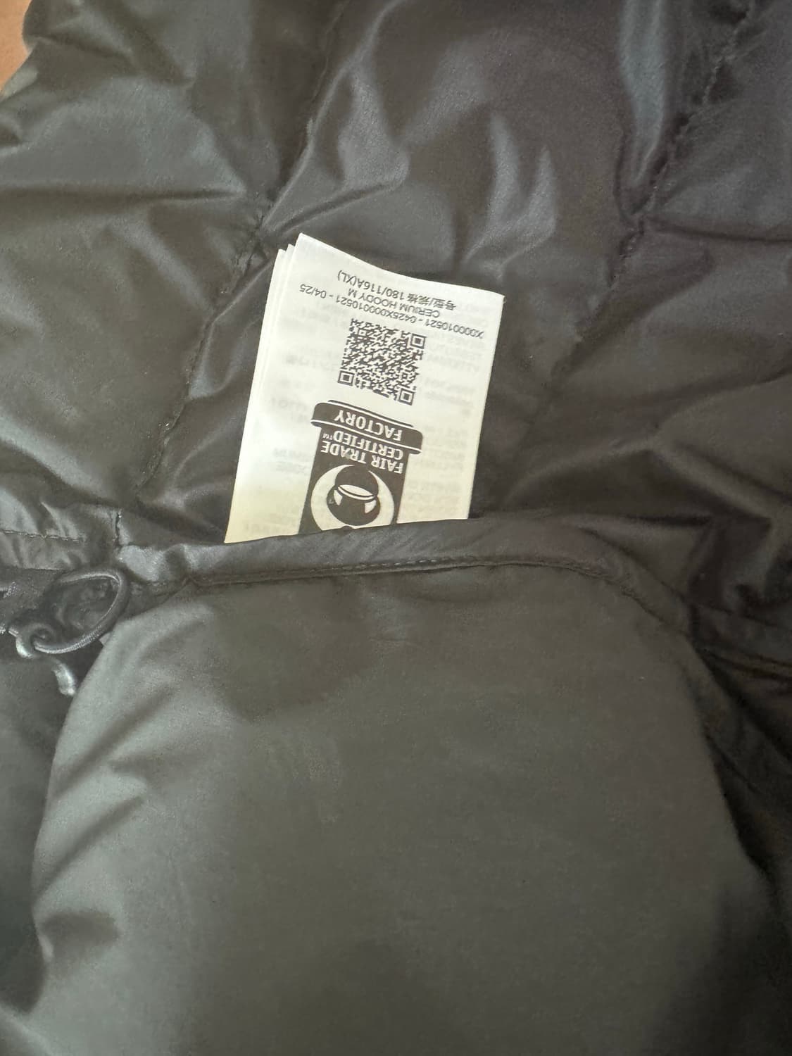 아크테릭스 세륨 후디 패딩 블랙 색상 XL 사이즈 상품이미지5