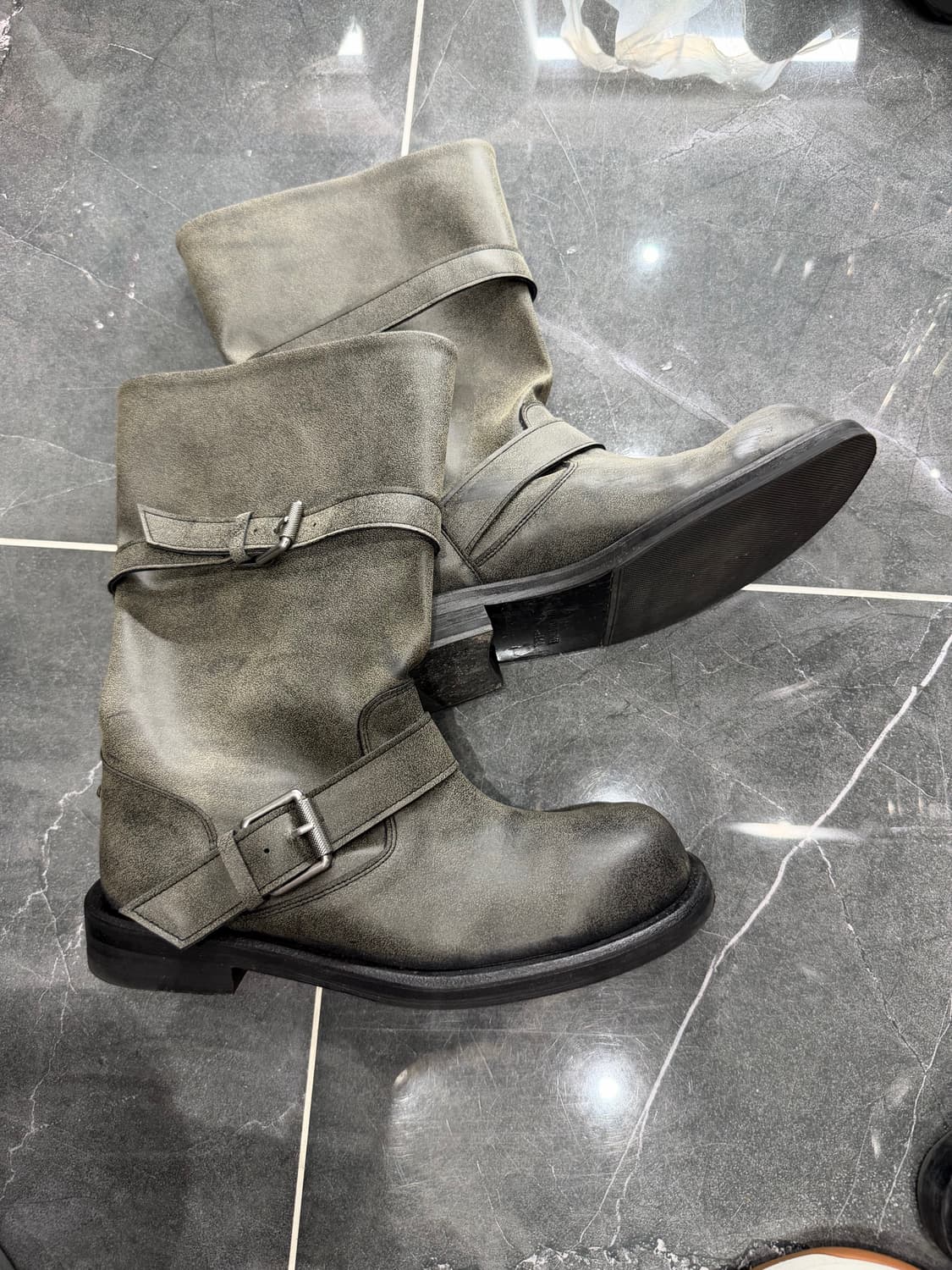 [NEGATIVETHREE] Slouchy middle Boots 240 상품이미지2