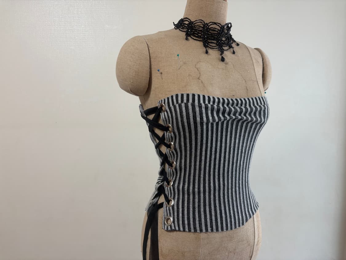 코르셋탑 갸루 튜브탑 상품이미지4