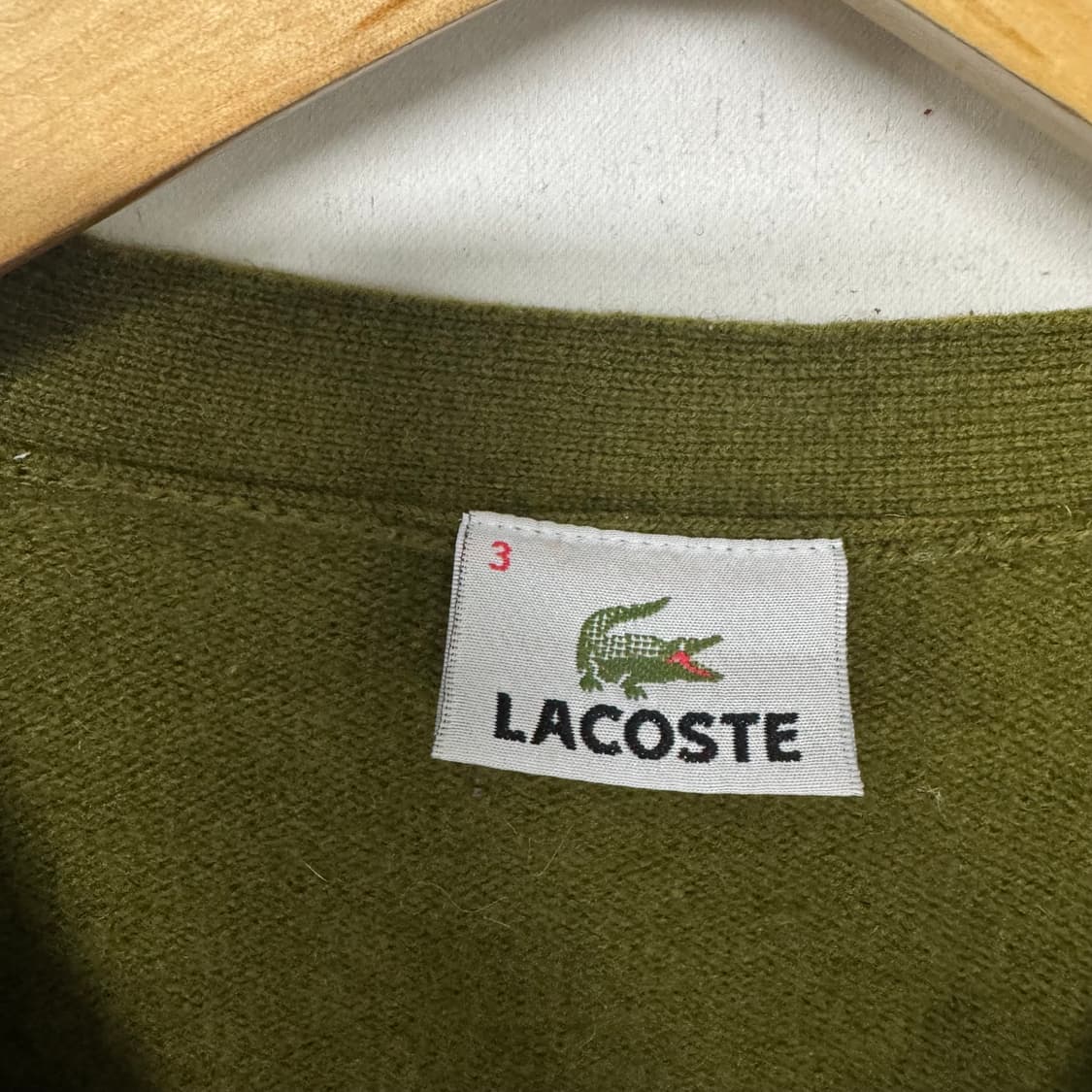 라코스테 로고 코튼 가디건 상품이미지3