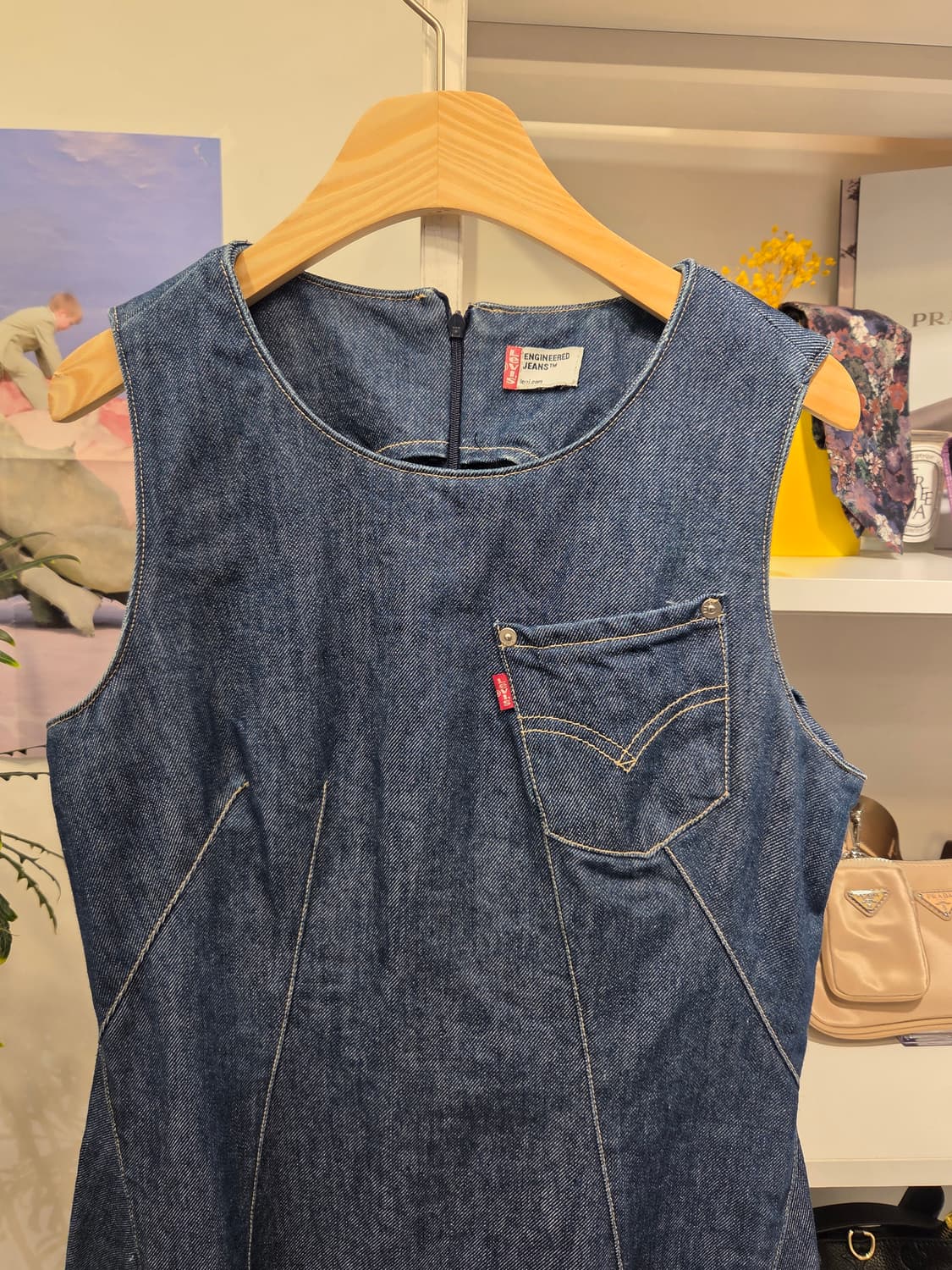 리바이스 엔진 민소매 원피스 상품이미지2