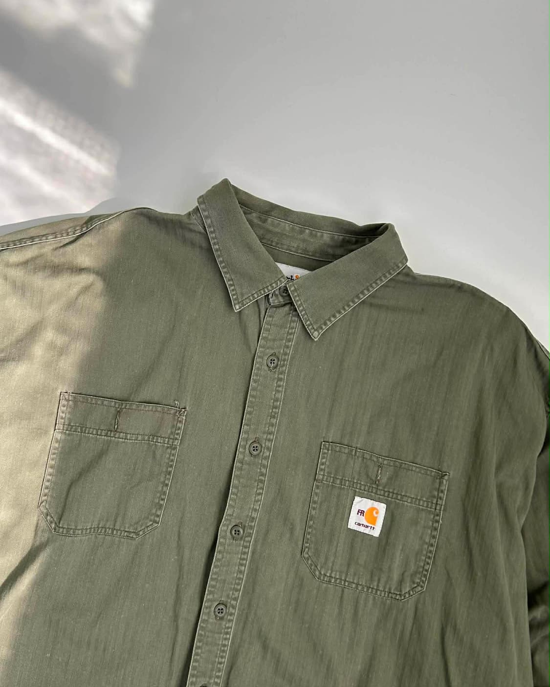 [XL] 칼하트 FR 워크 셔츠 올리브 그린 상품이미지3