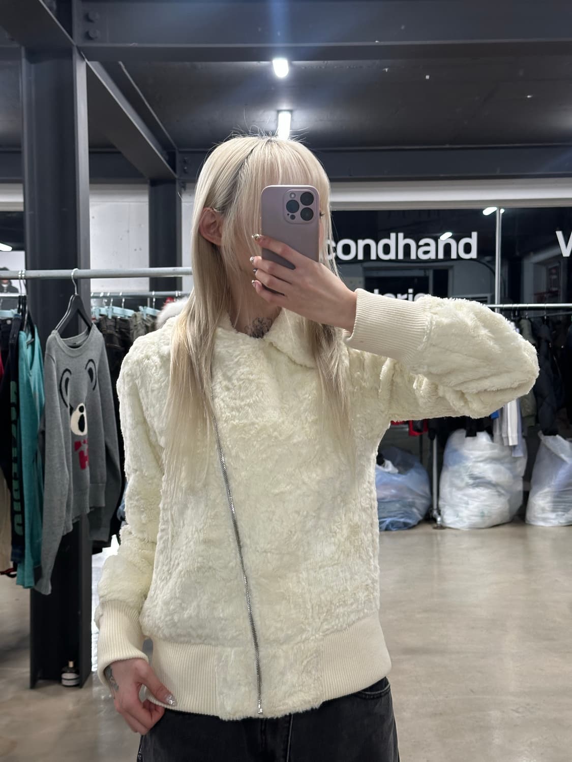 히스테릭 글래머 퍼 누빔 퍼자켓 상품이미지1