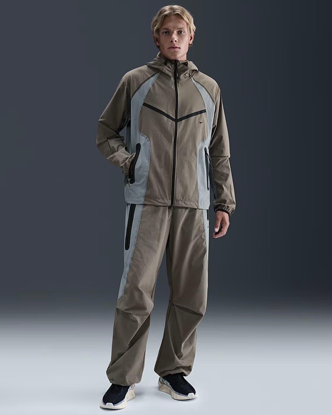 나이키 우븐 테크 자켓 바람막이 주니어 XL 트레이닝 셋업 윈드러너 상품이미지5