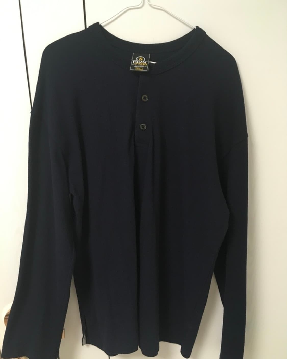 프리즘웍스 10S Soild henley neck tee _ navy 상품이미지3
