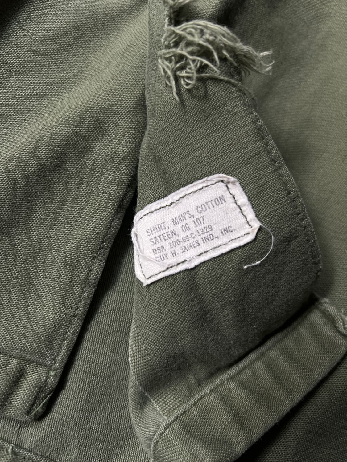 [L]70's 오리지널 미 공군 OG-107 셔츠 상품이미지7