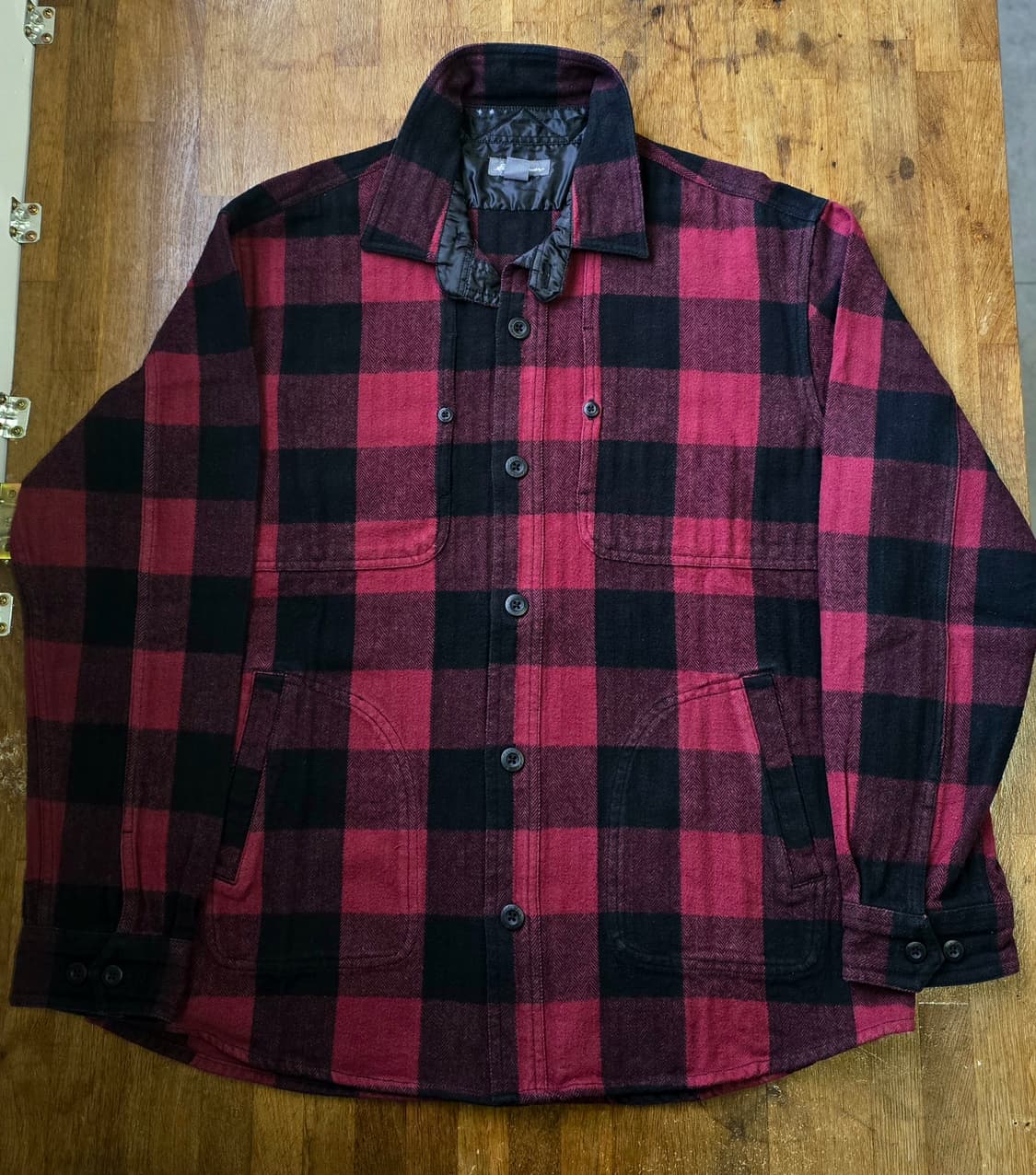 일본판 에디 바우어 타탄 체그 레드 셔츠 L 싸이즈  상품이미지1