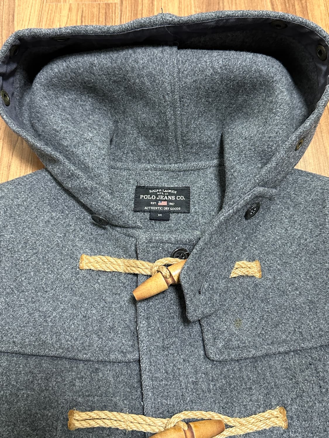 폴로진스 울 더플코트 그레이(여성 M) 상품이미지5