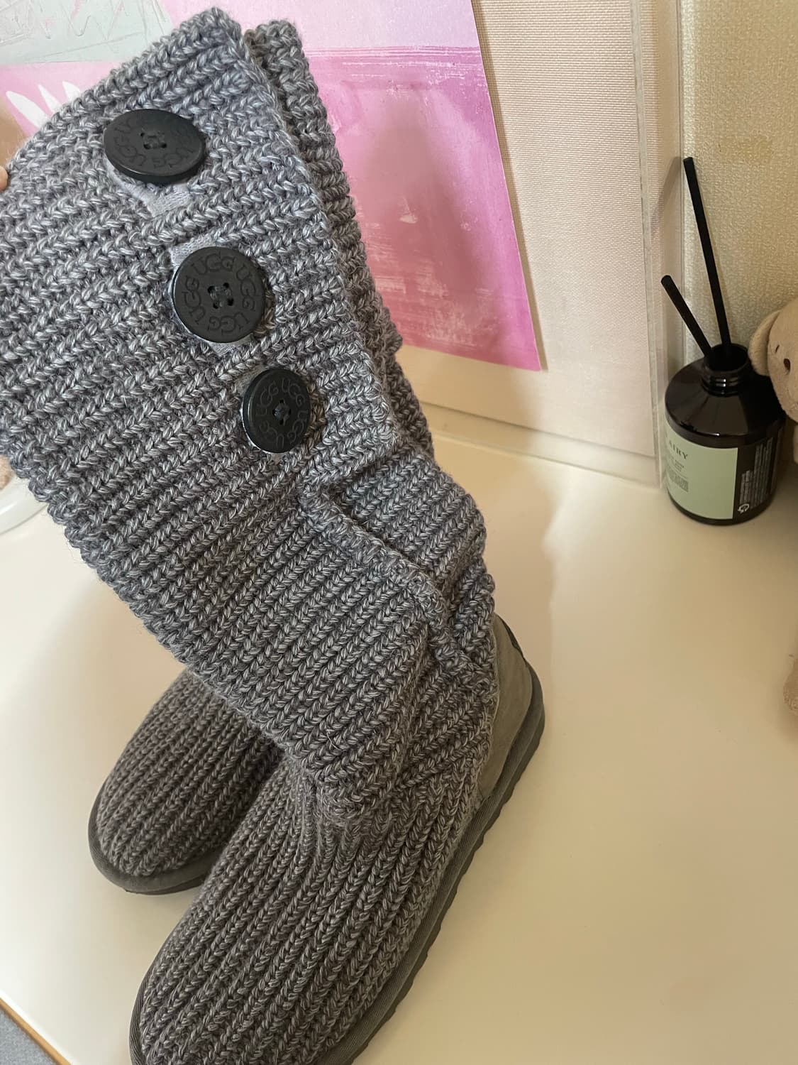 카디 니트 어그 부츠 그레이 230 상품이미지3