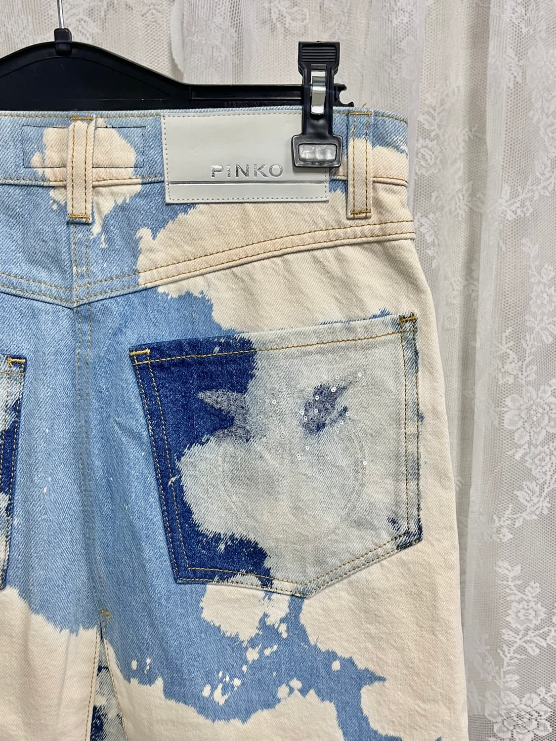 S-M) 핀코 핑코 PINKO 데님 스커트 상품이미지4